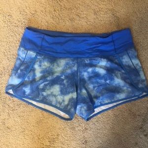 Blue lululemon shorts